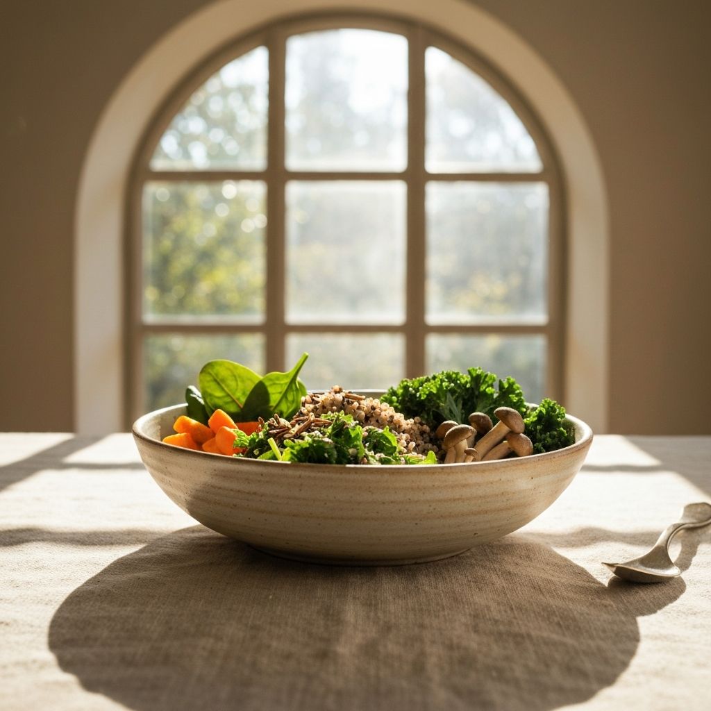 Fiber-rich meal for digestive context